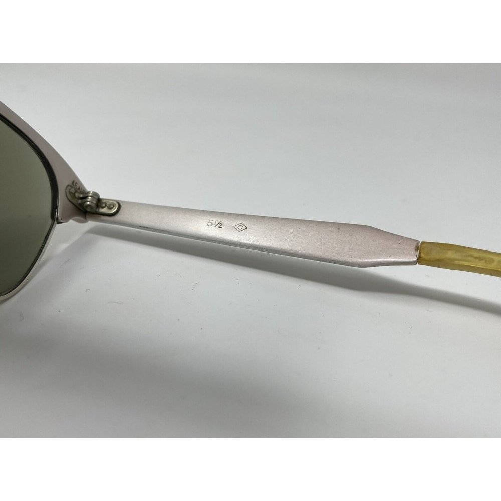 VINTAGE Eyeglasses ALUM 46 [] 20 5 1/2 Eyeglasses Great Condition 12k GF Bridge - Picture 5 of 12